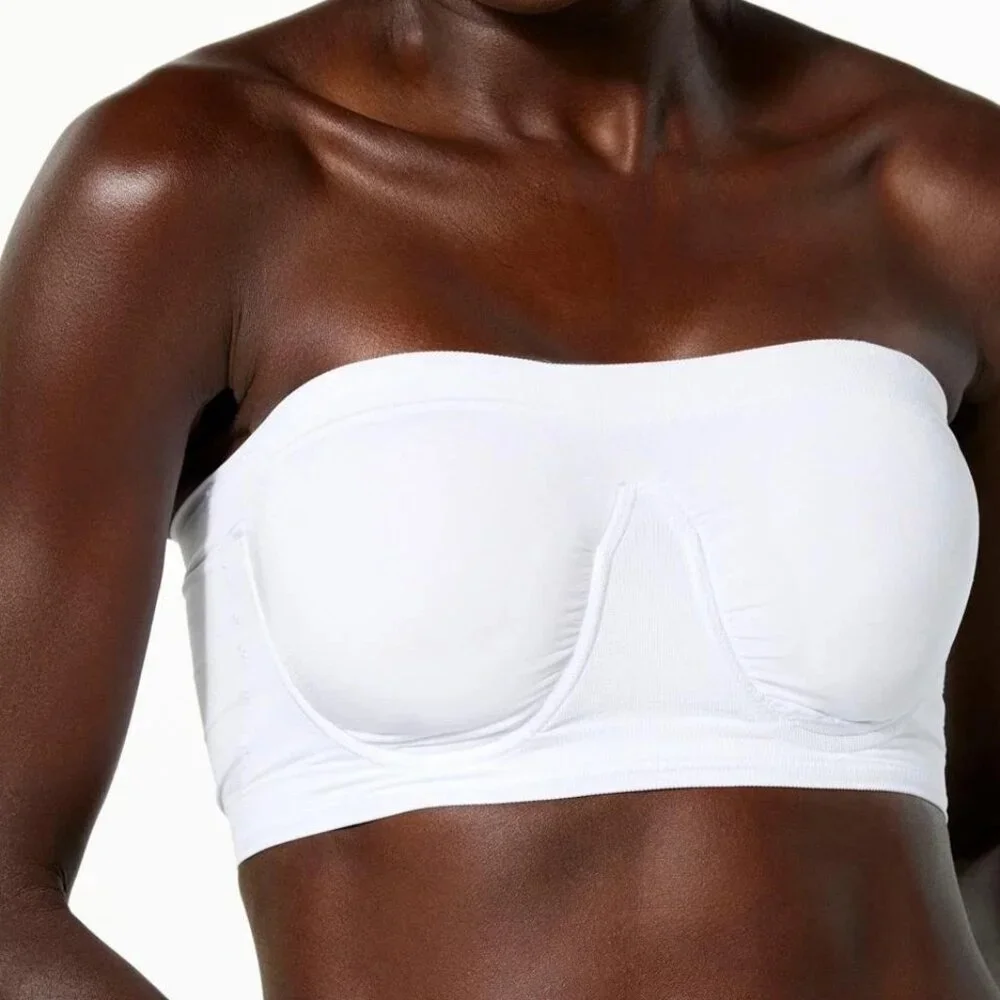 Seamless White Wireless Comfort Bras - Pack of 3